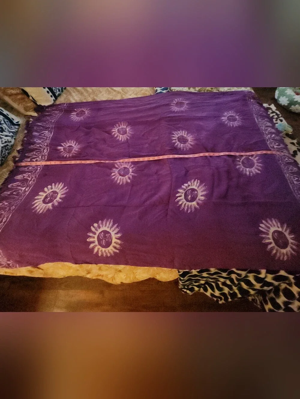 Celestial Whimsical Fringed Sarong/Scarf
